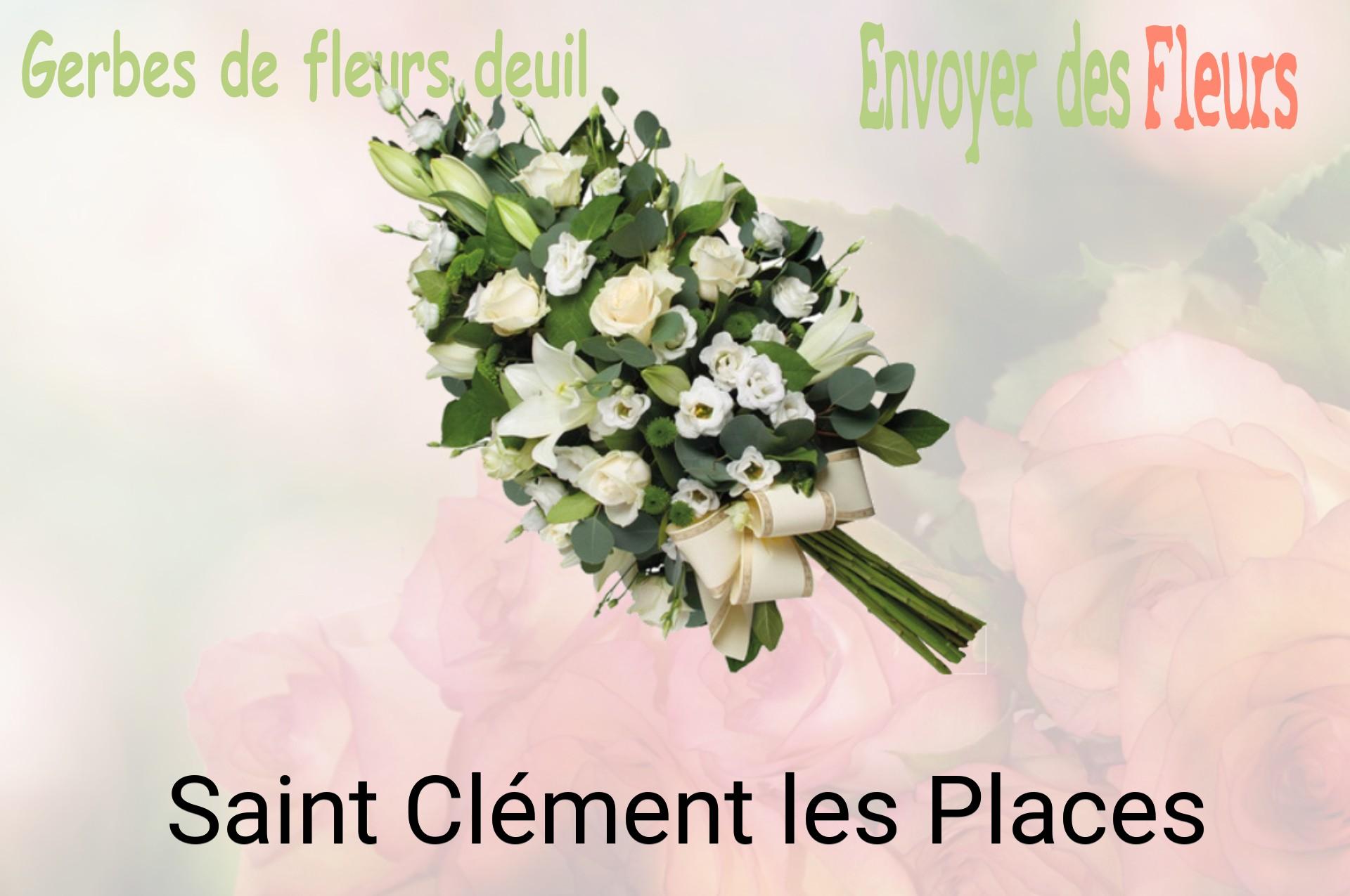 Gerbe de fleurs de deuil livrée à Saint-Clément-les-Places
